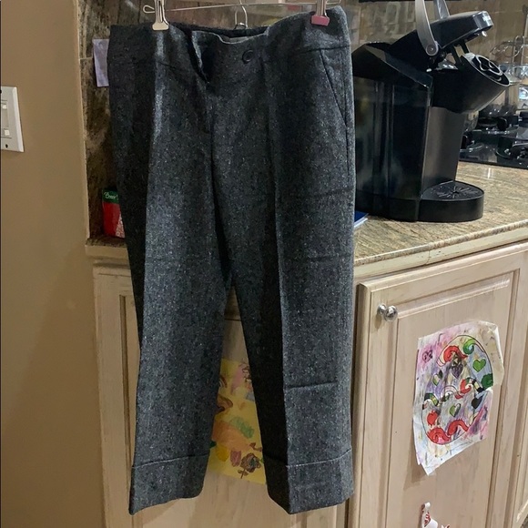 Pants - Crop tweed looking pants size 6 brand new!!